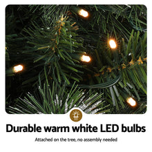 3FT Pre-Lit Potted Christmas Tree – 80 Warm White LEDs, 110 Tips