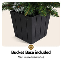3FT Pre-Lit Potted Christmas Tree – 80 Warm White LEDs, 110 Tips