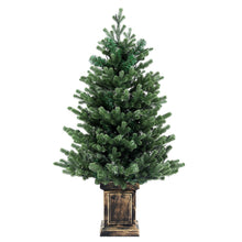 4FT Pre-Lit Potted Christmas Tree with 100 Warm White LEDs