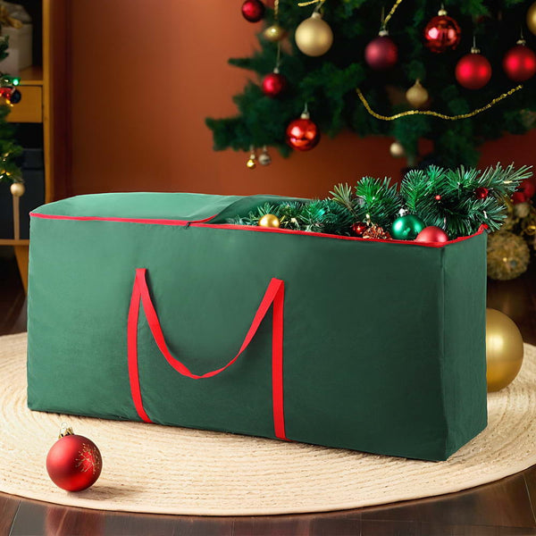 8FT Christmas Tree Storage Bag – Green Heavy-Duty Oxford Fabric