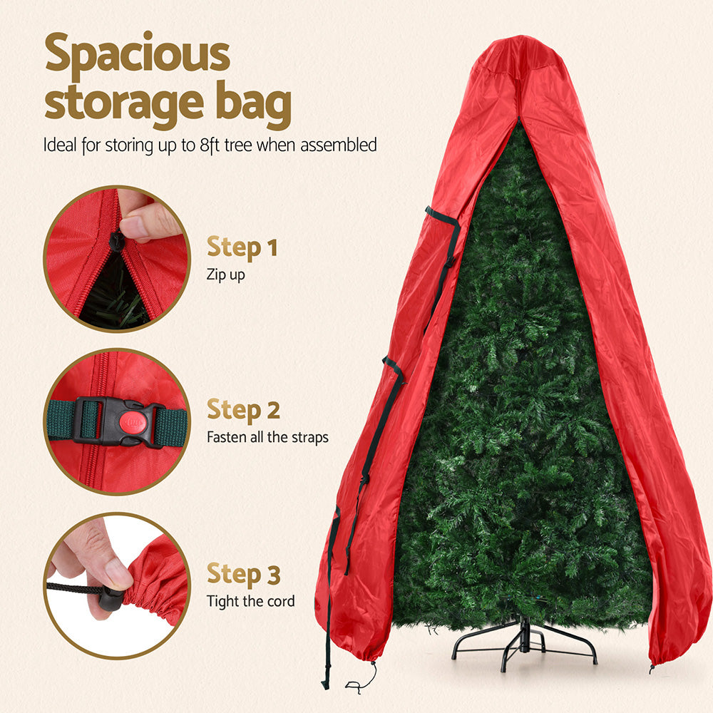 Christmas Tree Storage Bag 8FT – Red Oxford Fabric