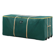 10FT Christmas Tree Storage Bag with Wheels – Green Oxford Fabric