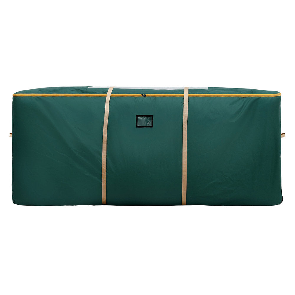 10FT Christmas Tree Storage Bag with Wheels – Green Oxford Fabric