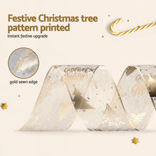 34 Piece Pink & White Christmas Decoration Set with Gold Ribbon