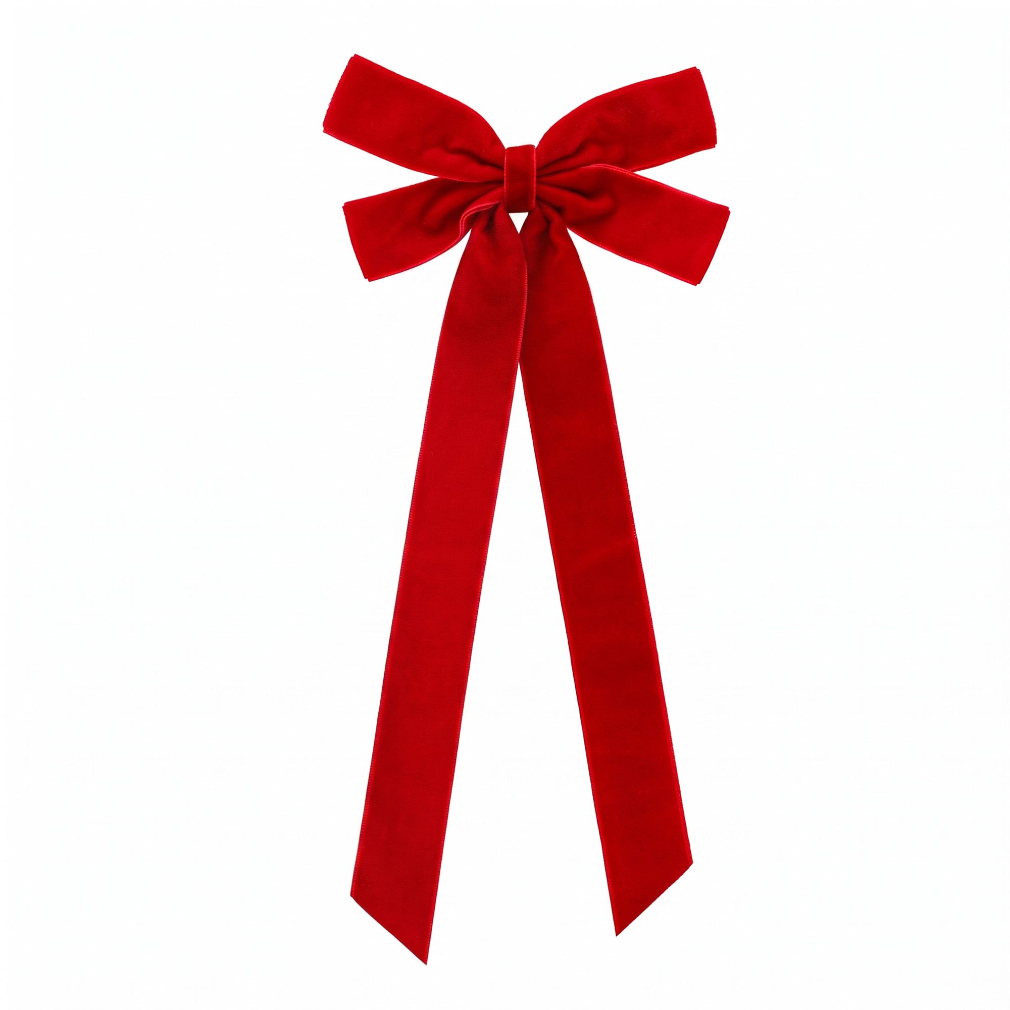 26CM Red Velvet Christmas Bows – 12-Piece Set