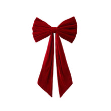 82CM Red Velvet Christmas Tree Topper Bow
