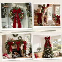 82CM Red Velvet Christmas Tree Topper Bow