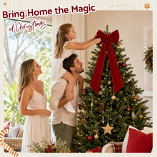 82CM Red Velvet Christmas Tree Topper Bow