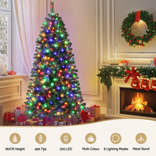 6FT Half Christmas Tree with 200 Multi-Colour LEDs