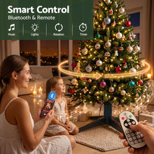 360° Rotating Christmas Tree Stand with Remote & Speaker
