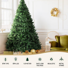 6FT Pre-Lit Fir Christmas Tree with 874 Warm White LEDs
