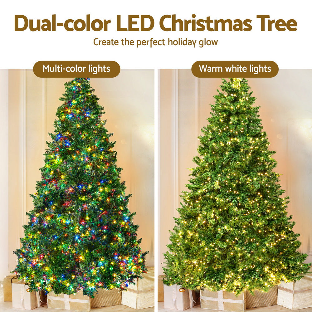 7FT Pre-Lit Fir Christmas Tree with 1134 Multicolour LEDs