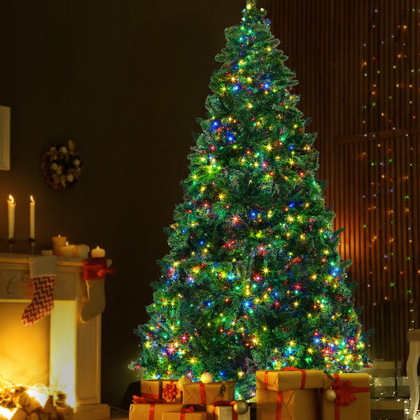 7FT Pre-Lit Fir Christmas Tree with 1134 Multicolour LEDs