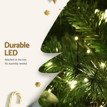 8FT Pre-Lit Fir Christmas Tree with 1488 Warm White LEDs