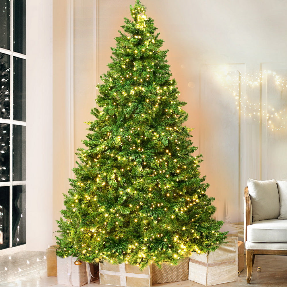 8FT Pre-Lit Fir Christmas Tree with 1488 Warm White LEDs