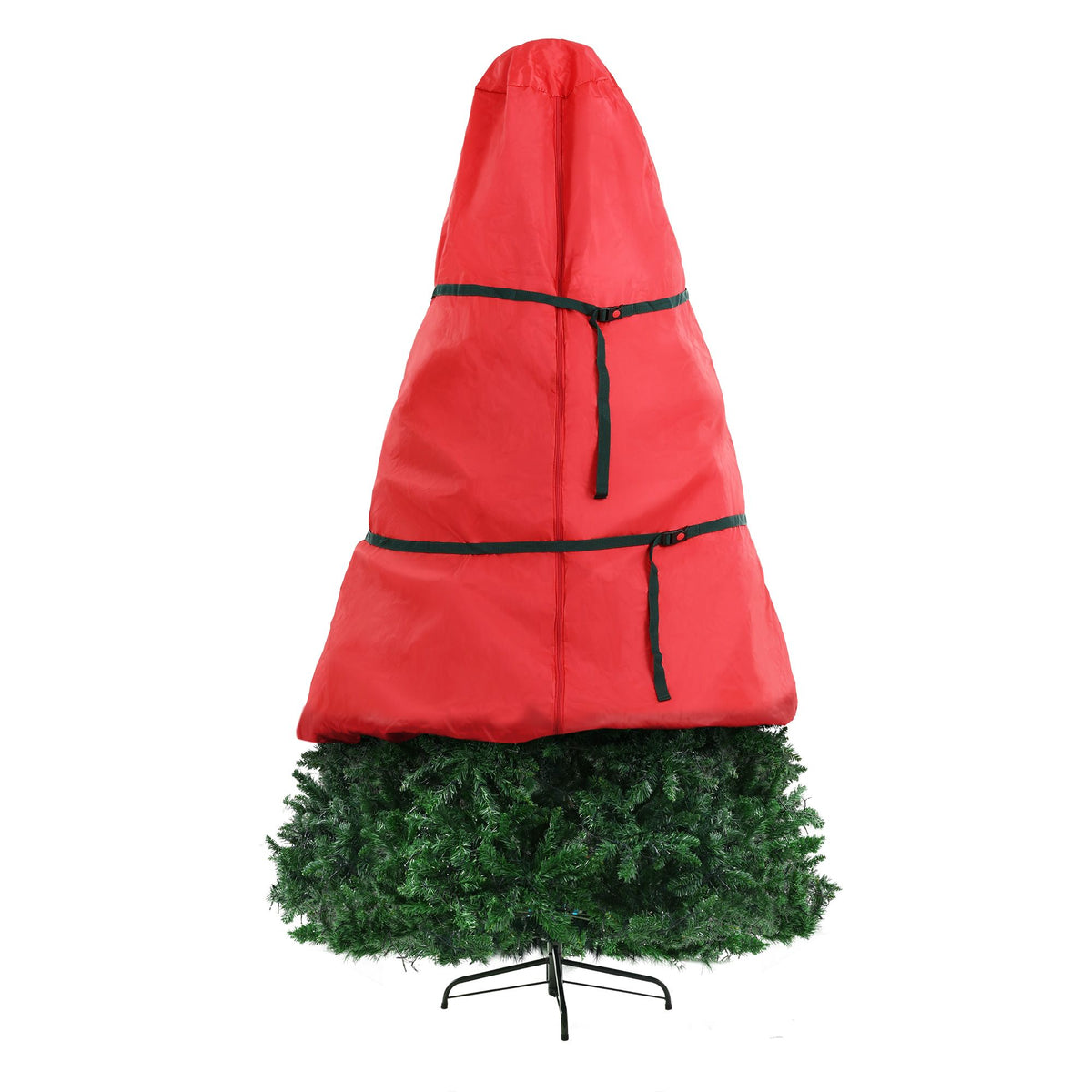 8FT Pre-Lit Christmas Tree – 1488 Warm White LEDs with Storage Bag