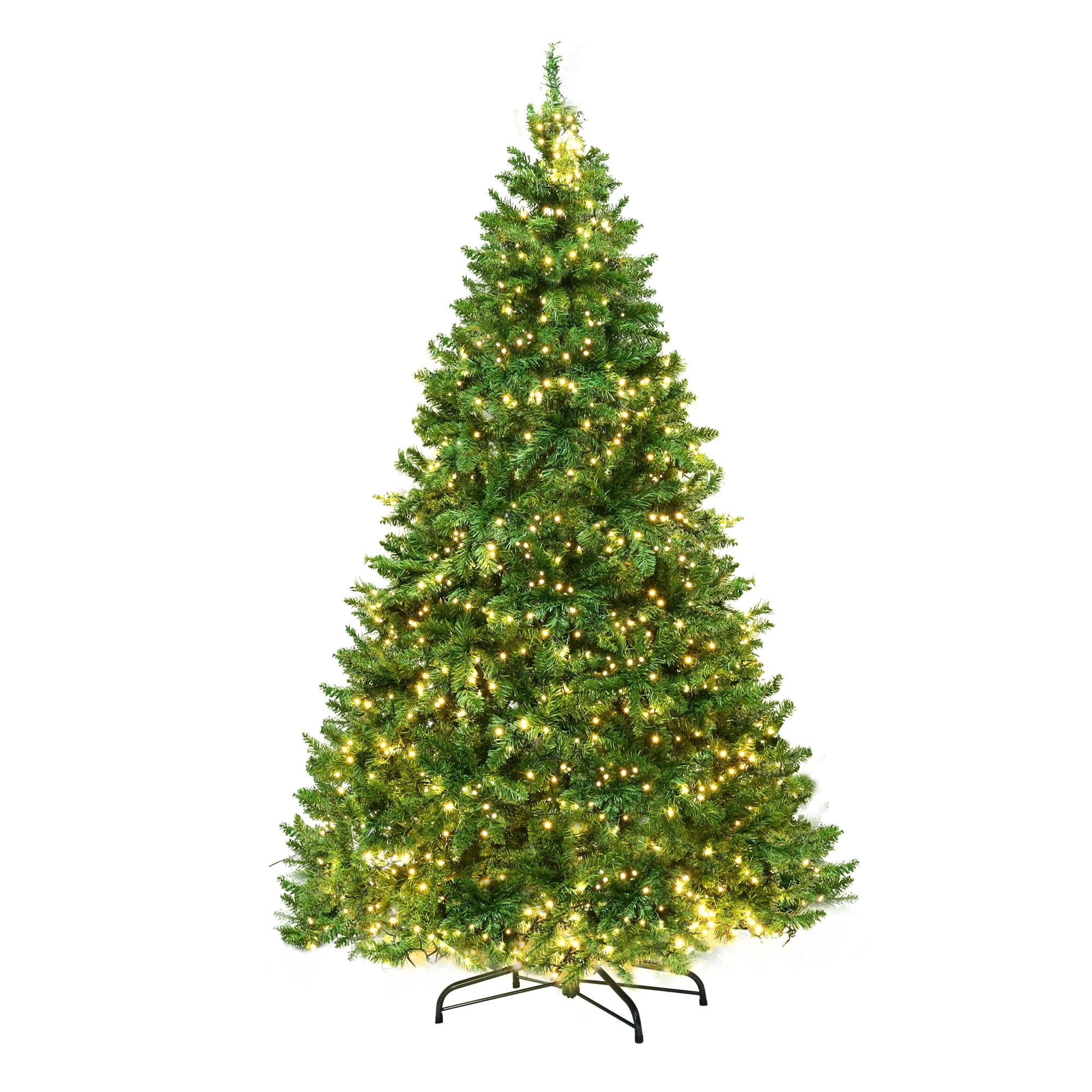 9FT Pre-Lit Fir Christmas Tree with 1800 Warm White LEDs