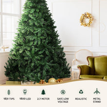 9FT Pre-Lit Fir Christmas Tree with 1800 Warm White LEDs