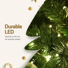 9FT Pre-Lit Fir Christmas Tree with 1800 Warm White LEDs