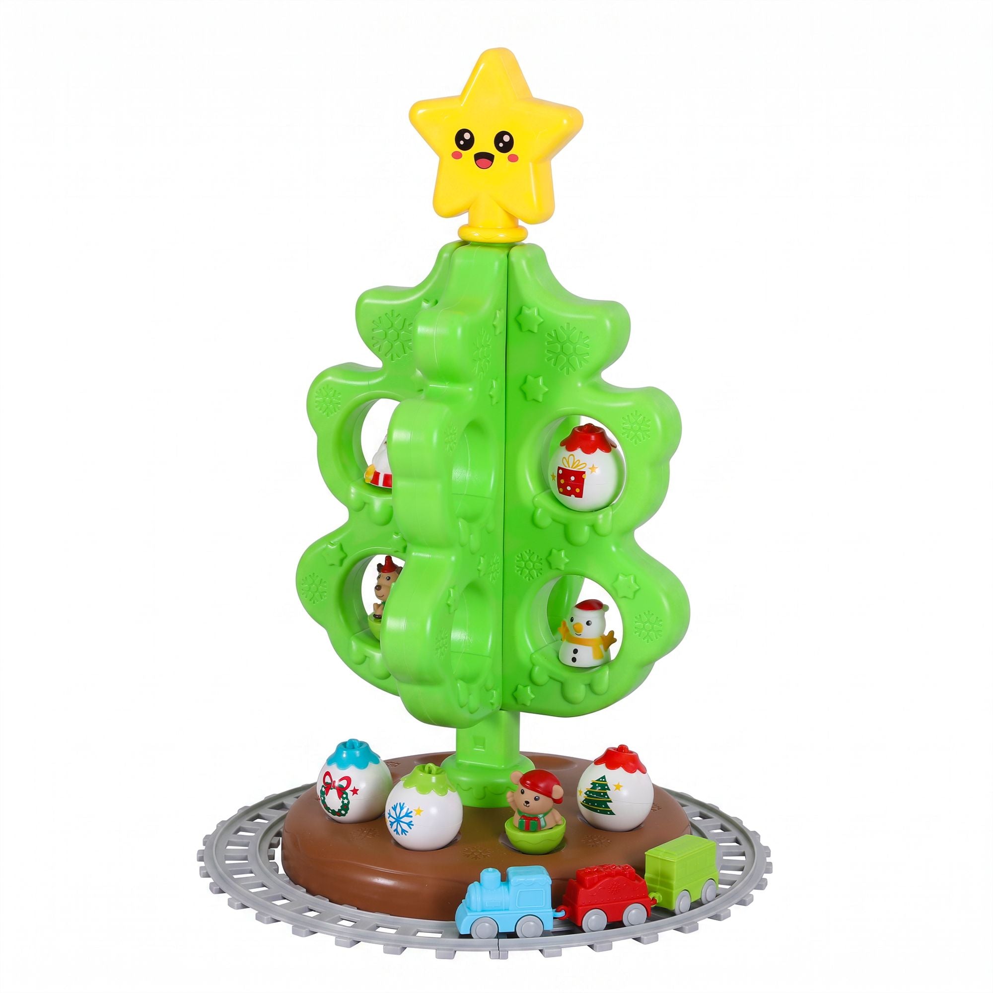 70CM Kids Christmas Tree Toy Set with Train