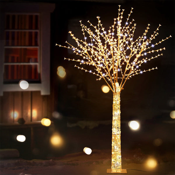 7FT Cherry Blossom Christmas Tree – 780 Tips, 780 Dual Colour LED Lights