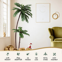 7FT LED Palm Tree Display with 130 LED Lights