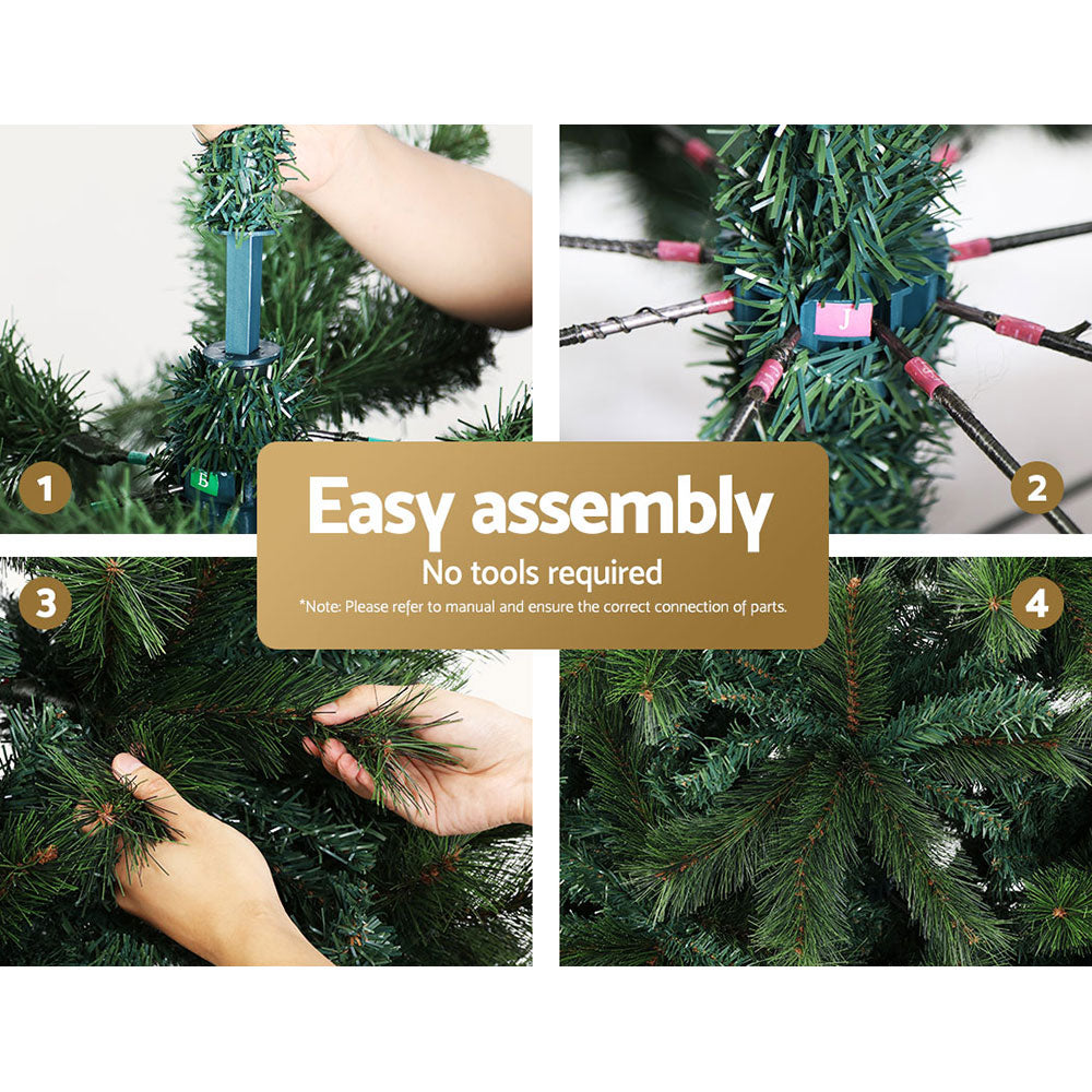 6FT Christmas Tree with 1024 Pine Needle Tips