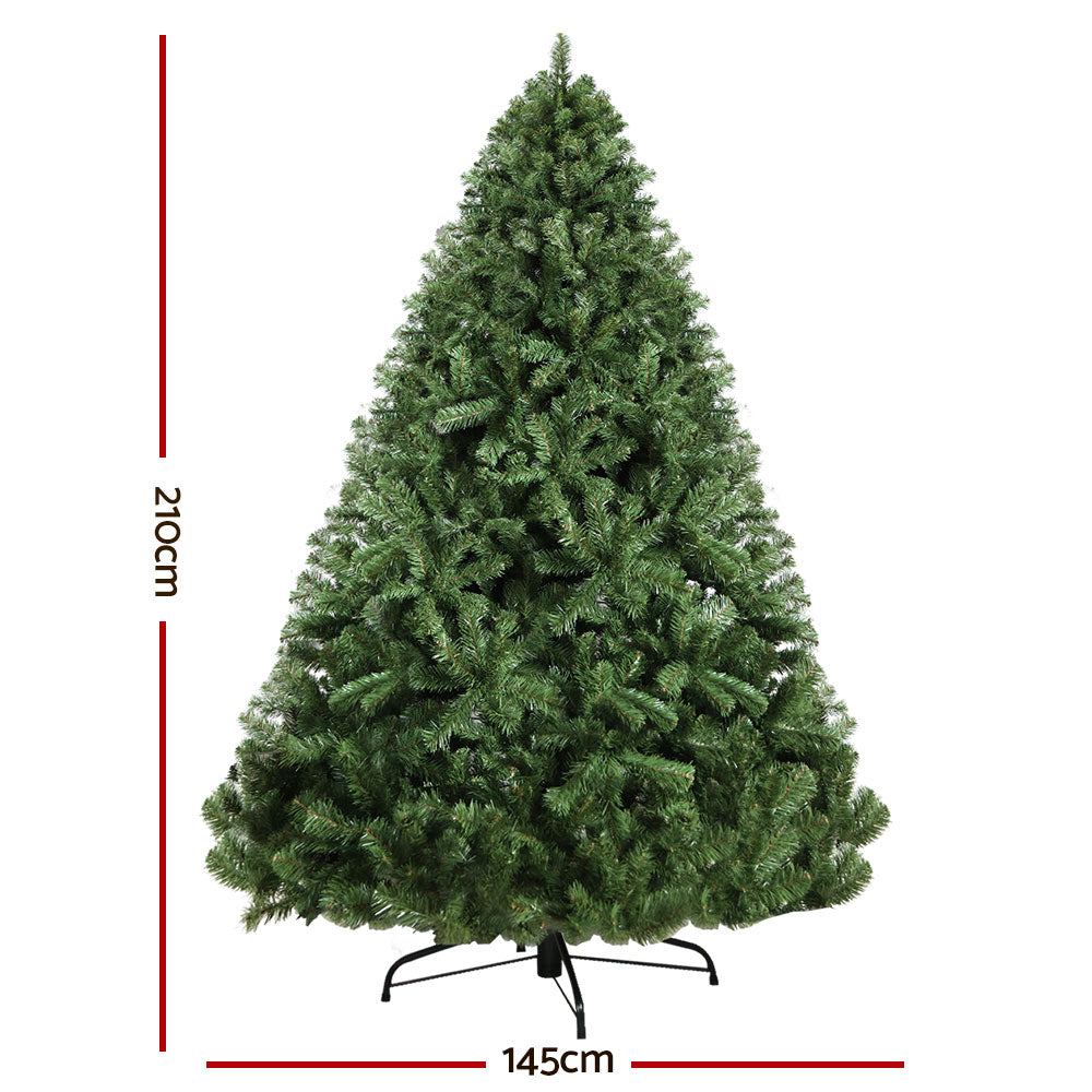 7FT Green Fir Christmas Tree with 1250 Tips