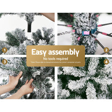 8FT Flocked Fir Christmas Tree with 1500 Tips