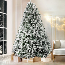 8FT Flocked Fir Christmas Tree with 1500 Tips