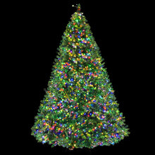 8FT Pre-Lit Green Christmas Tree with 3190 Multi-Colour Micro LEDs