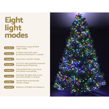 8FT Pre-Lit Green Christmas Tree with 3190 Multi-Colour Micro LEDs