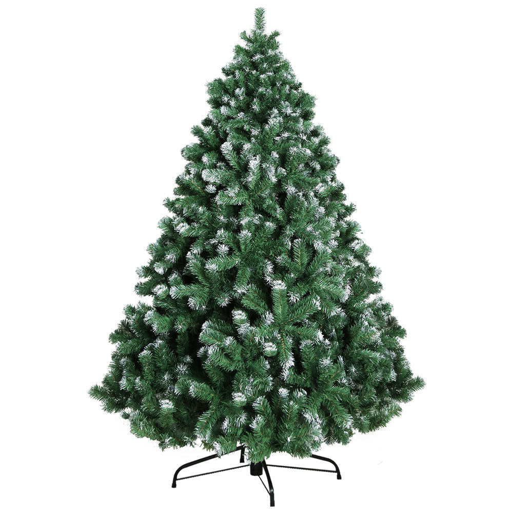 8FT Snow Flocked Christmas Tree with 1500 Tips