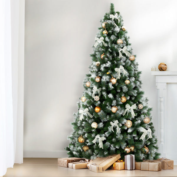 9FT Snow-Tipped Pine Christmas Tree – 1765 Tips, Unlit