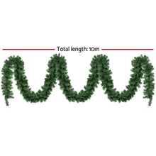 10M Pre-Lit Green Christmas Garland with 160 Warm White LEDs