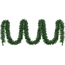 20M Pre-Lit Green Christmas Garland with 300 Warm White LEDs