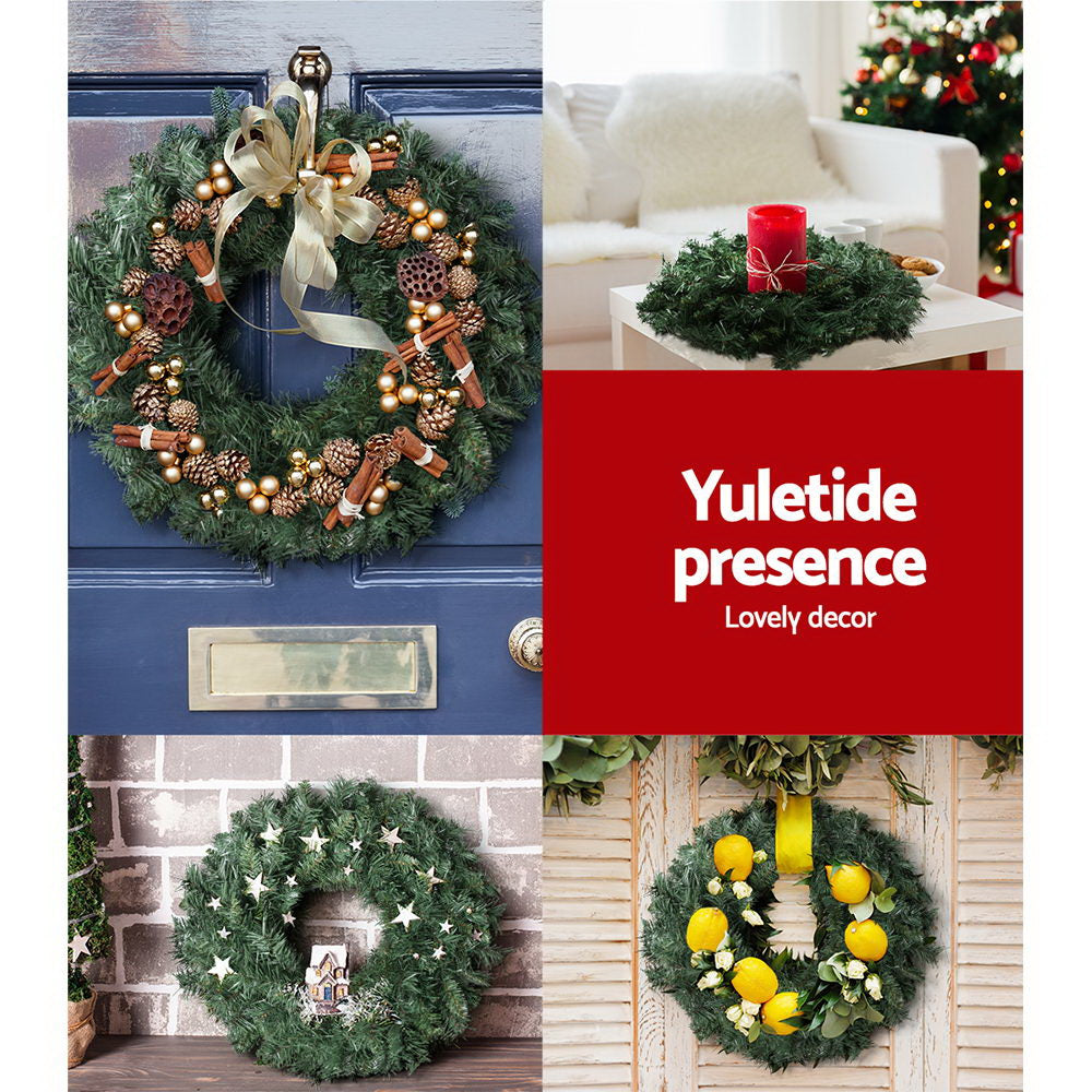 60CM DIY Christmas Wreath – Ready to Decorate