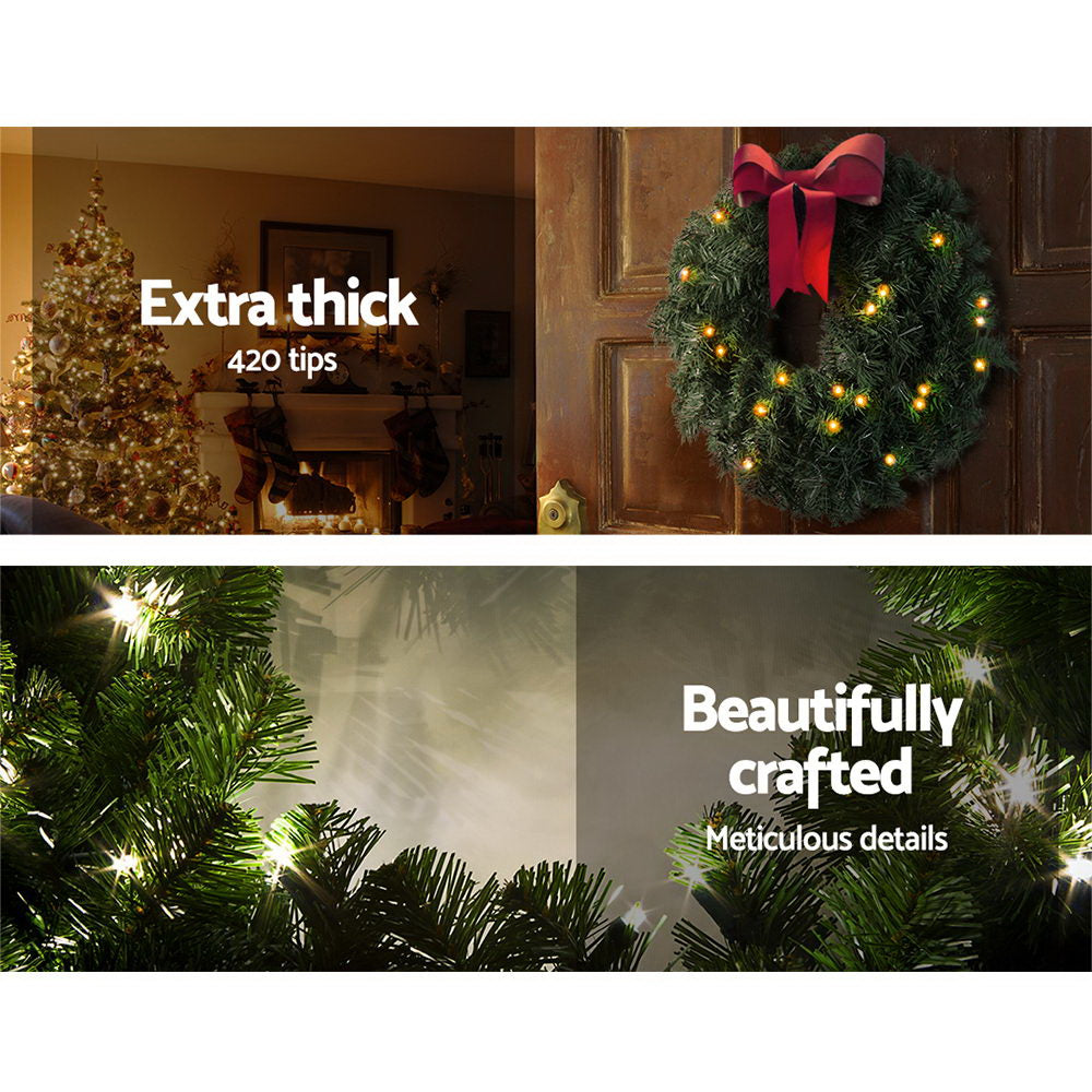 60CM DIY Christmas Wreath – Ready to Decorate