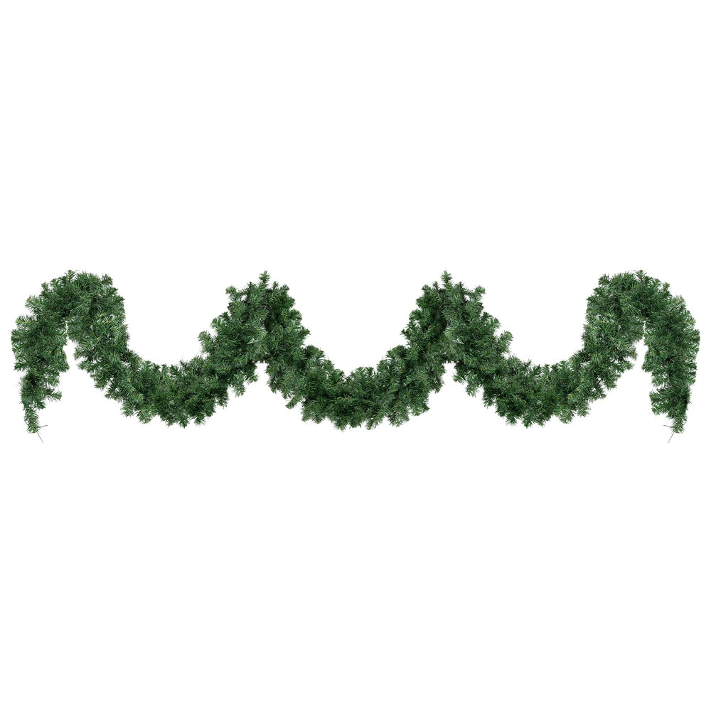 5M Pre-Lit Green Christmas Garland with 100 Warm White LEDs