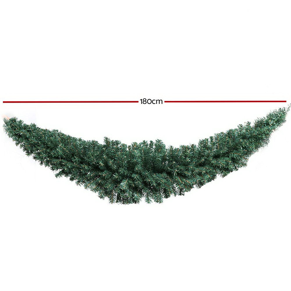 1.8M Green Christmas Garland with 420 Tips