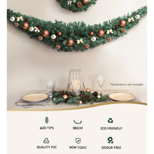 1.8M Green Christmas Garland with 420 Tips