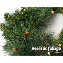 1.8M Pre-Lit Christmas Garland with 30 Warm White LEDs