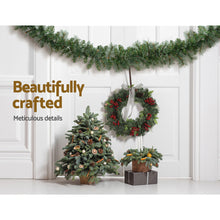 1.8M Pre-Lit Christmas Garland with 30 Warm White LEDs
