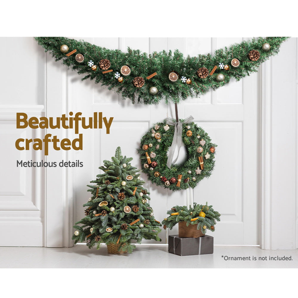 2.1M Green Christmas Garland with 480 Tips
