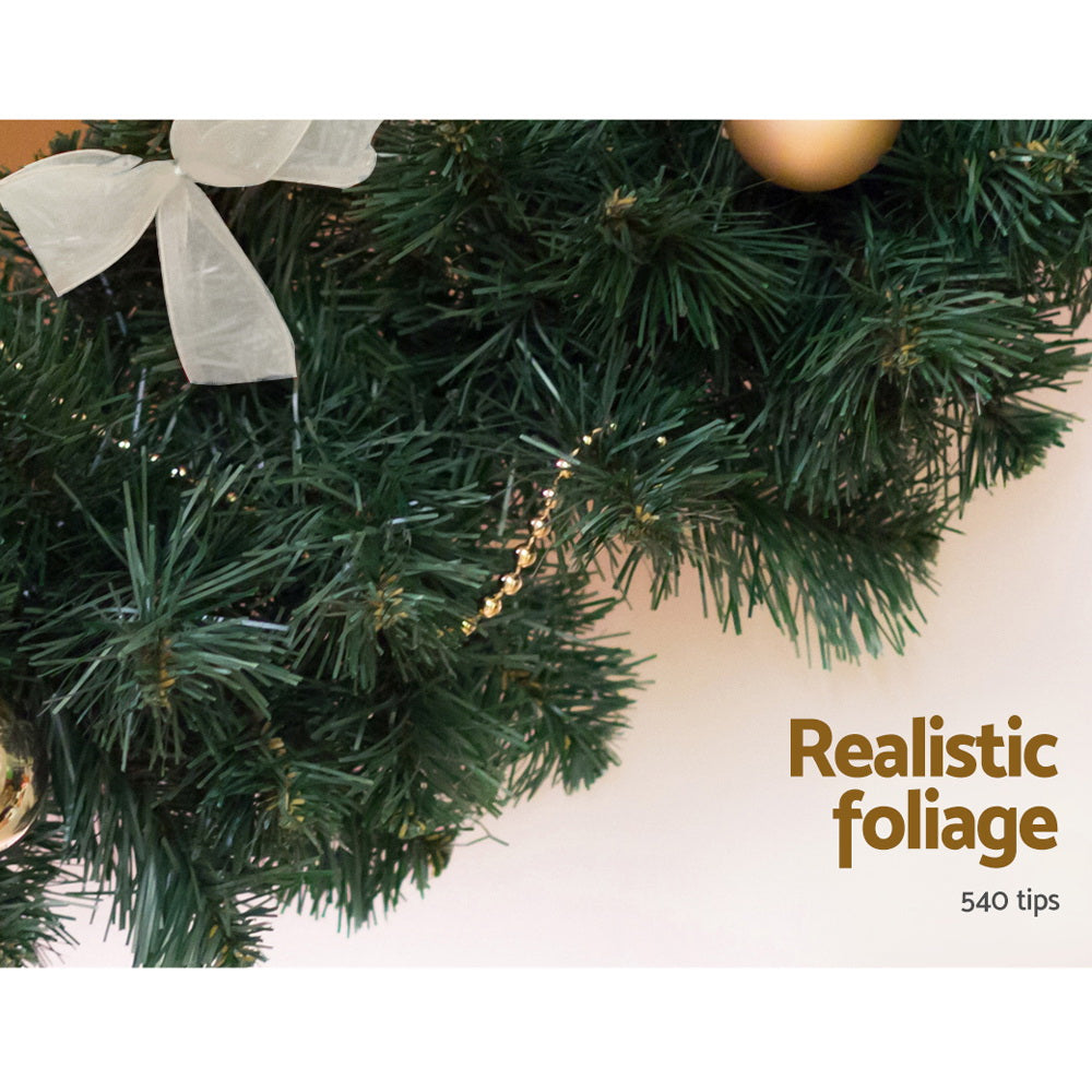 2.4M Green Christmas Garland with 540 Tips