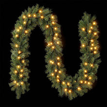 2.7M Pre-Lit Christmas Garland with 45 Warm White LED
