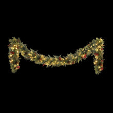 3M Pre-Lit Christmas Garland with 120 Warm White LEDs & Pine Cones