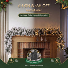 1.8M Pre-Lit Christmas Garland with 40 Warm White LED
