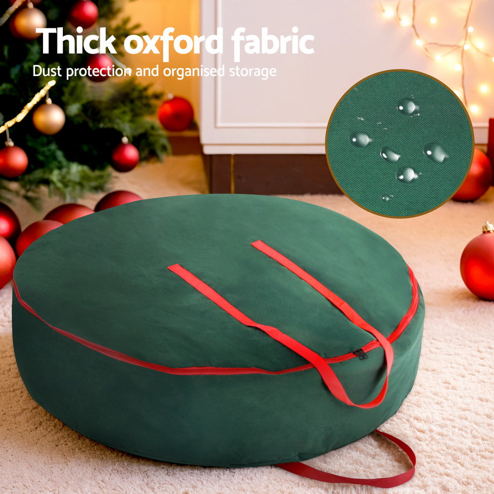 90CM Garland & Wreath Storage Bag – Green Oxford Fabric