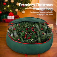 90CM Garland & Wreath Storage Bag – Green Oxford Fabric